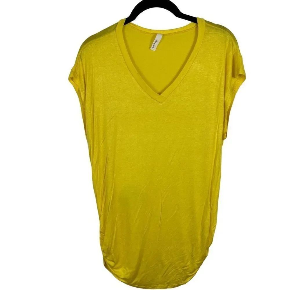 Kogmo yellow tunic top- size M